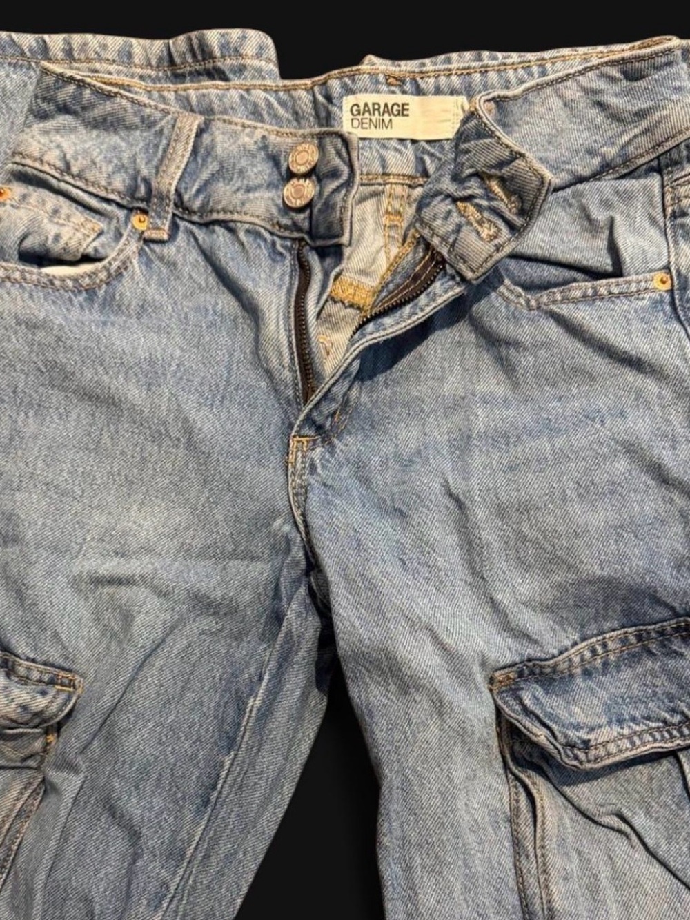 Garage baggy low rise cargo jeans